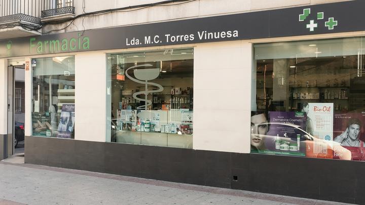 Fachada de Farmacia Lda. M.C. Torres Vinuesa en Getafe Central
